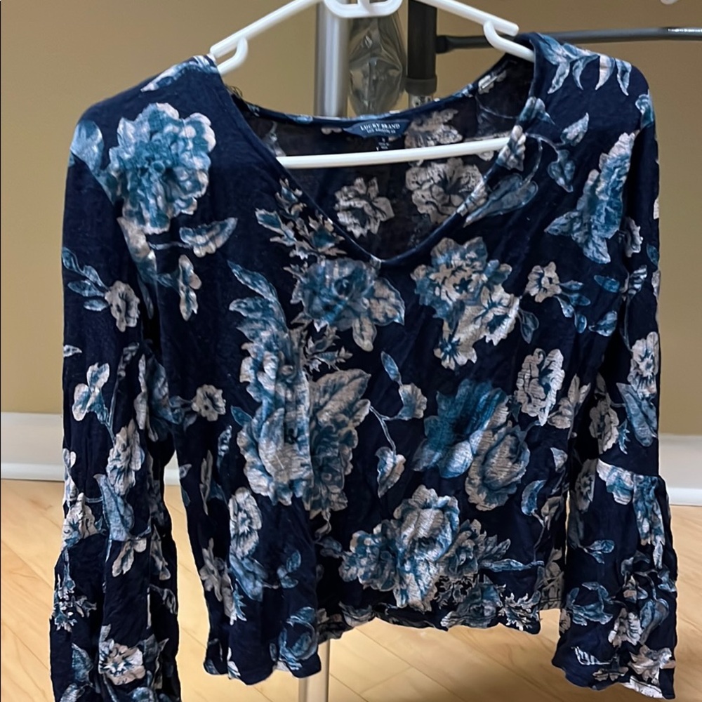 Floral Blue Top